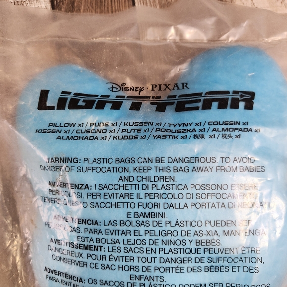 Disney Pixar Buzz Light Year Themed Sox Cat Pillow NEW - Picture 4 of 10